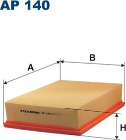 Filtron AP140 - Воздушный фильтр parts5.com