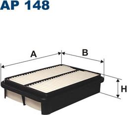 Filtron AP148 - Воздушный фильтр parts5.com