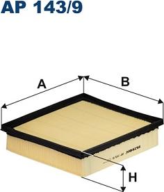 Filtron AP 143/9 - Воздушный фильтр parts5.com