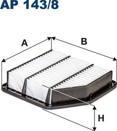 Filtron AP 143/8 - Воздушный фильтр parts5.com