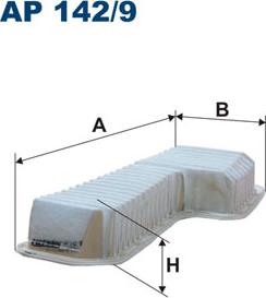 Filtron AP142/9 - Воздушный фильтр parts5.com