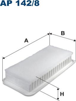 Filtron AP142/8 - Воздушный фильтр parts5.com