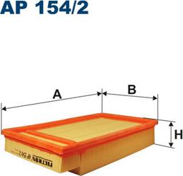 Filtron AP154/2 - Воздушный фильтр parts5.com