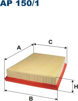 Filtron AP150/1 - Воздушный фильтр parts5.com