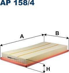 Filtron AP 158/4 - Воздушный фильтр parts5.com