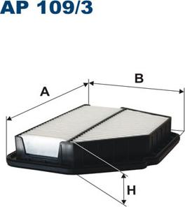 Filtron AP109/3 - Воздушный фильтр parts5.com