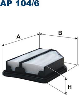 Filtron AP104/6 - Воздушный фильтр parts5.com