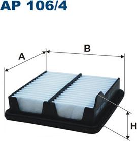 Filtron AP106/4 - Воздушный фильтр parts5.com