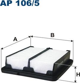 Filtron AP106/5 - Воздушный фильтр parts5.com