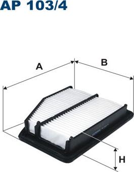 Filtron AP103/4 - Воздушный фильтр parts5.com