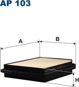 Filtron AP103 - Воздушный фильтр parts5.com