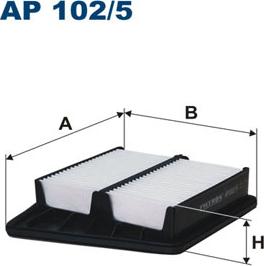 Filtron AP102/5 - Воздушный фильтр parts5.com