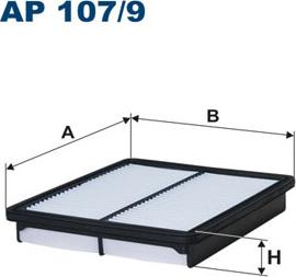 Filtron AP107/9 - Воздушный фильтр parts5.com