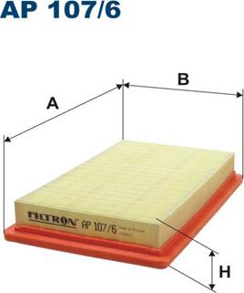 Filtron AP107/6 - Воздушный фильтр parts5.com