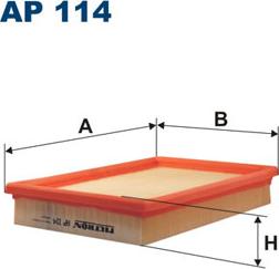 Filtron AP114 - Воздушный фильтр parts5.com