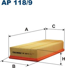 Filtron AP118/9 - Воздушный фильтр parts5.com