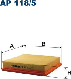 Filtron AP118/5 - Воздушный фильтр parts5.com