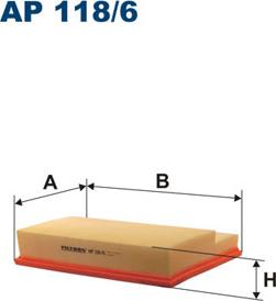 Filtron AP118/6 - Воздушный фильтр parts5.com