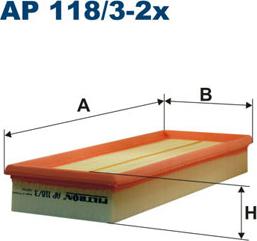 Filtron AP118/3-2x - Воздушный фильтр parts5.com