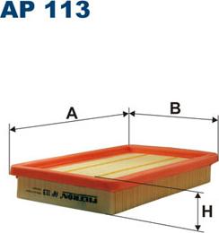 Filtron AP113 - Воздушный фильтр parts5.com