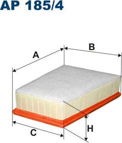 Filtron AP185/4 - Air Filter parts5.com