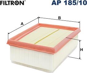 Filtron AP 185/10 - Воздушный фильтр parts5.com