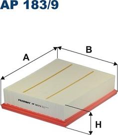 Filtron AP 183/9 - Воздушный фильтр parts5.com