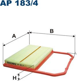 Filtron AP183/4 - Воздушный фильтр parts5.com