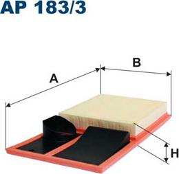 Filtron AP183/3 - Воздушный фильтр parts5.com