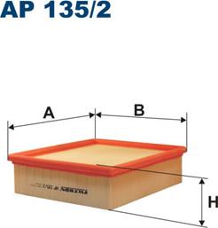 Filtron AP135/2 - Воздушный фильтр parts5.com