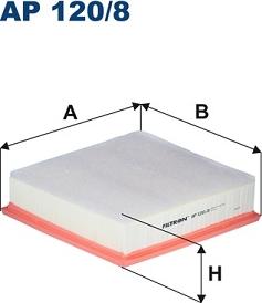 Filtron AP 120/8 - Воздушный фильтр parts5.com