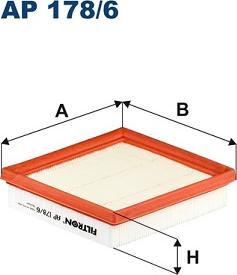 Filtron AP 178/6 - Воздушный фильтр parts5.com