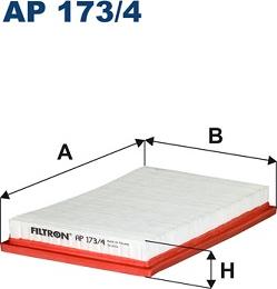 Filtron AP173/4 - Воздушный фильтр parts5.com