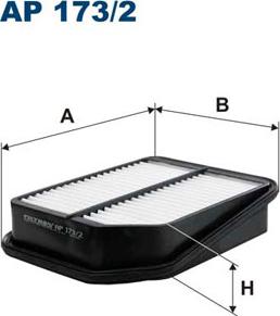 Filtron AP173/2 - Воздушный фильтр parts5.com