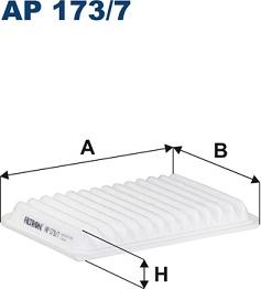 Filtron AP 173/7 - Воздушный фильтр parts5.com