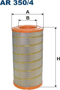 Filtron AR350/4 - Воздушный фильтр parts5.com