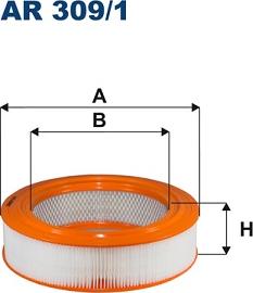 Filtron AR 309/1 - Воздушный фильтр parts5.com