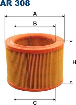 Filtron AR308 - Воздушный фильтр parts5.com