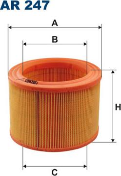 Filtron AR247 - Воздушный фильтр parts5.com