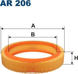 Filtron AR206 - Воздушный фильтр parts5.com