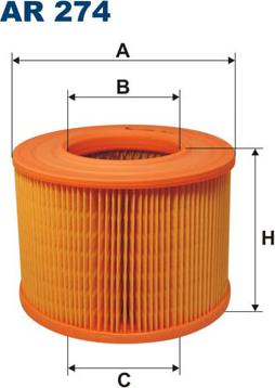 Filtron AR274 - Воздушный фильтр parts5.com