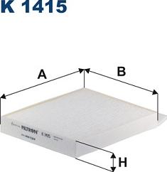 Filtron K1415 - Фильтр воздуха в салоне parts5.com