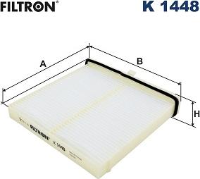 Filtron K 1448 - Фильтр воздуха в салоне parts5.com