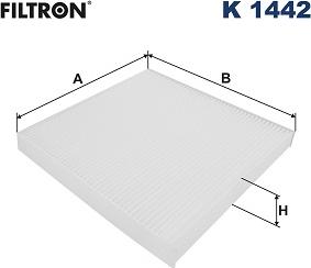 Filtron K 1442 - Фильтр воздуха в салоне parts5.com