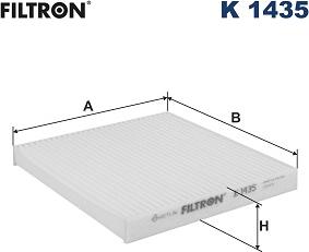 Filtron K 1435 - Фильтр воздуха в салоне parts5.com