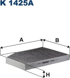 Filtron K 1425A - Фильтр воздуха в салоне parts5.com