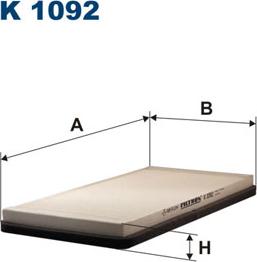 Filtron K1092 - Фильтр воздуха в салоне parts5.com