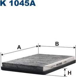 Filtron K1045A - Фильтр воздуха в салоне parts5.com