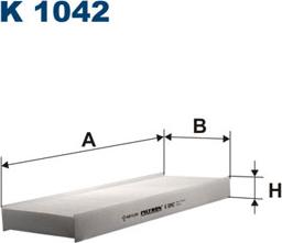 Filtron K1042 - Фильтр воздуха в салоне parts5.com