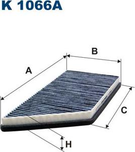 Filtron K1066A - Фильтр воздуха в салоне parts5.com